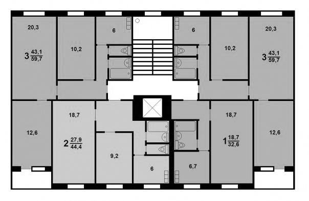 Планировка этажа II-49 (2 вариант)